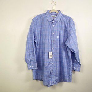 Michael Strahan 17 32/33 Blue red Wrinkle free Dre